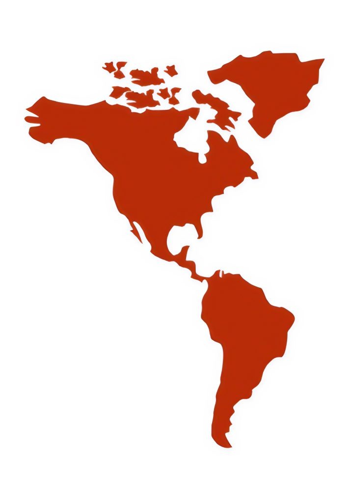 Map of the Americas